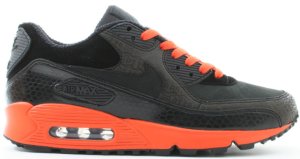 Nike Air Max 90 Powerwall Black Orange Black/Black-Orange Blaze (314206-002)