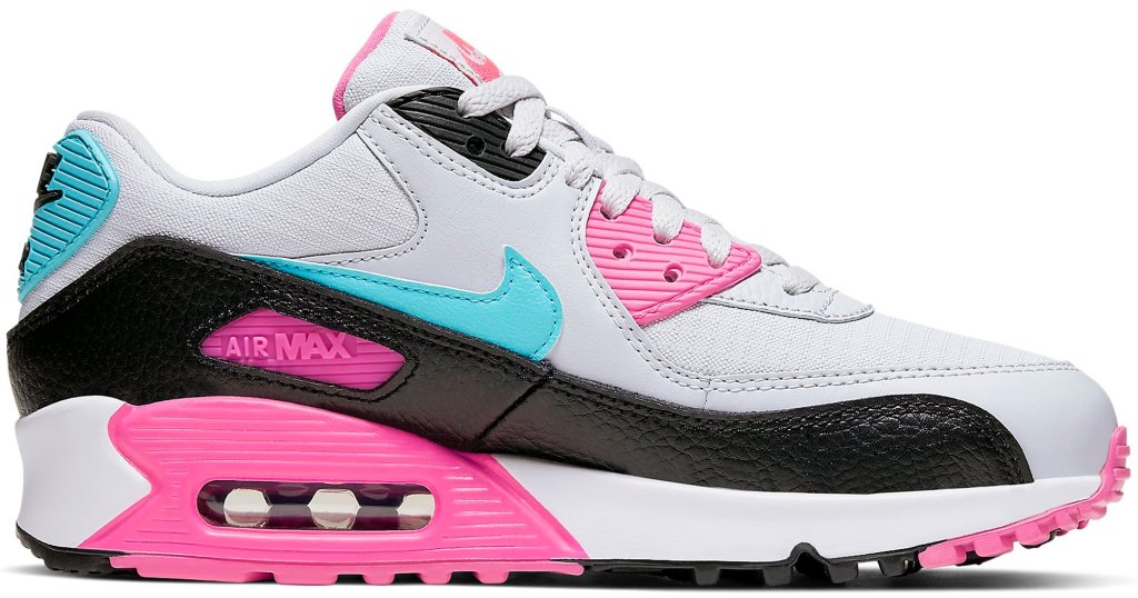 Nike Air Max 90 South Beach Pink Teal (W) Grey/Teal-Pink (325213-065)