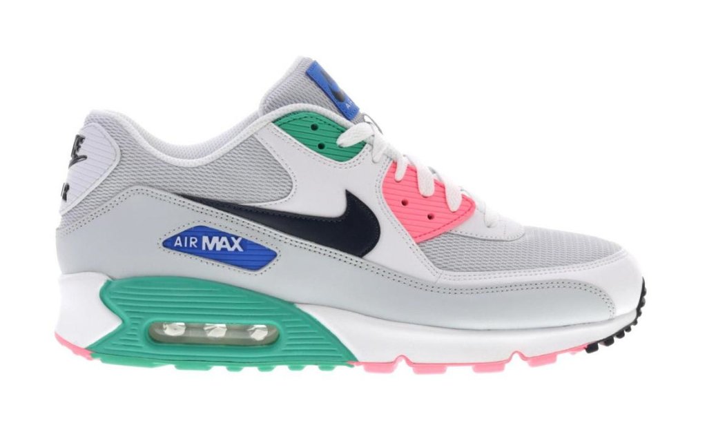 Nike Air Max 90 South Beach White/Obsidian-Pure Platinum-Blue Nebula (AJ1285-100)