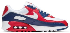 Nike Air Max 90 USA (2020) White/Red-Royal (CW5456-100)