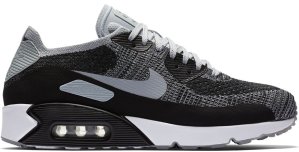 Nike  Air Max 90 Ultra 2.0 Flyknit Black Wolf Grey Black/Wolf Grey-Pure Platinum-Dark Grey (875943-005)