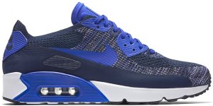 Nike  Air Max 90 Ultra Flyknit 2.0 Navy College Navy/Paramount Blue-White-Black (875943-400)