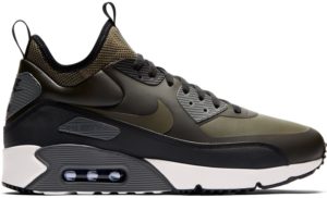 Nike  Air Max 90 Ultra Mid Winter Sequoia Sequoia/Medium Olive-Black (924458-300)