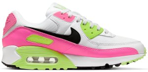 Nike Air Max 90 Watermelon (W) White/Black-Pink Blast-Ghost Green (CT1030-100)