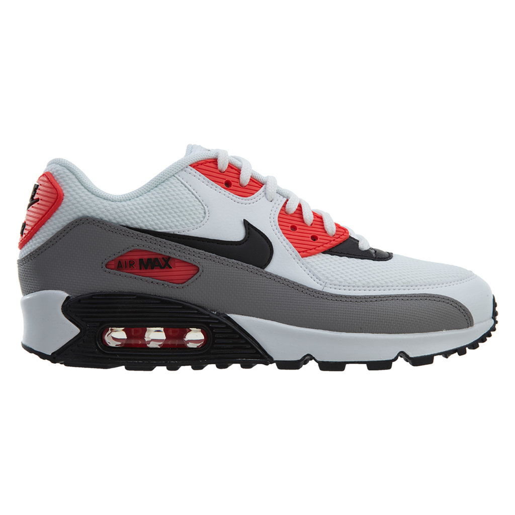 Nike Air Max 90 White Black-Dust-Solar Red (W) White/Black-Dust-Solar Red (325213-132)