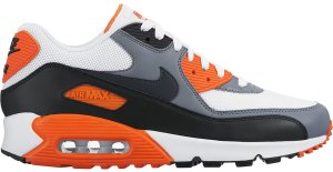 Nike Air Max 90 White Grey Orange White/Anthracite-Cool Grey-Black (537384-128)