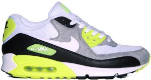 Nike Air Max 90 White Volt (2012) Black/White-Medium Grey-Volt (325018-048)