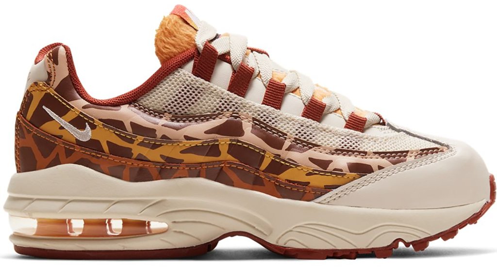Nike Air Max 95 Giraffe (PS) Light Cream/Russet-Rugged Orange-Pollen Rise (CU8427-200)