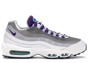 Nike  Air Max 95 Grape Snakeskin White/Court Purple-Emerald Green-Wolf Grey-Light Charcoal-Black (AO2450-101)