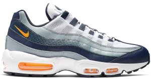 Nike Air Max 95 Midnight Navy Laser Orange Midnight Navy/White-Obsidian Mist-Laser Orange (AJ2018-401)