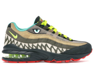 Nike  Air Max 95 Monster (GS) Outdoor Green/Cyber-Parachute Beige-Light Orewood Brown-Hyper Jade-Medium Olive (CI9943-300)