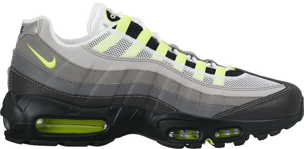 Nike Air Max 95 OG Neon 3M Black/Volt-Medium Ash-Dark Pewter (759986-070)
