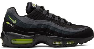 Nike Air Max 95 Retro Logo Black Grey Volt Black/Wolf Grey-Cool Grey-Volt (CV1635-002)