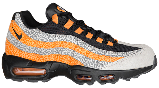 Nike Air Max 95 Size? UK Safari (2018) Black/Grey-Carrot (AR4592-001)