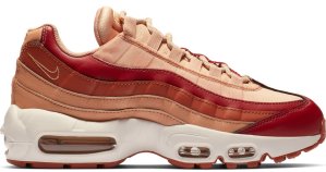 Nike  Air Max 95 Team Crimson Dusty Peach (W) Team Crimson/Rose Gold-Summit White-Dusty Peach (307960-607)