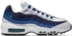 Nike Air Max 95 White Slate Blue White/Emerald Green-Court Blue-New Slate (554970-131)
