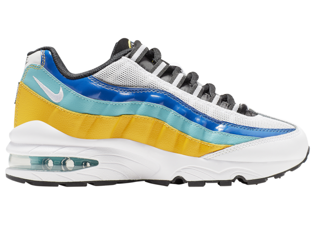 Nike Air Max 95 White University Gold (GS) White/University Gold/Teal Nebula (CJ6955-100)