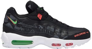 Nike Air Max 95 Worldwide Pack Black Black/Green-Red-White (CQ9743-001)