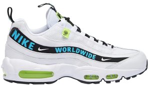 Nike  Air Max 95 Worldwide Pack White White/Black-Green-Blue (CT0248-100)