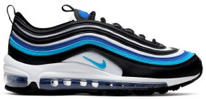 Nike Air Max 97 Black Hyper Blue Oracle Aqua (GS) Black/White-Hyper Blue-Oracle Aqua (921522-019)