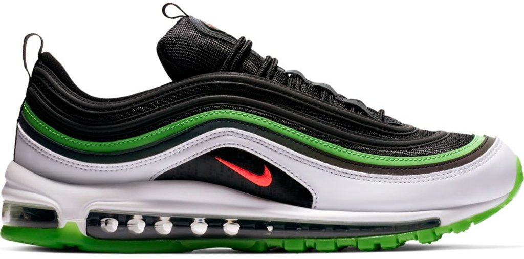 Nike Air Max 97 Dallas Home Black/Bright Crimson-White-Rage Green (CD7788-001)