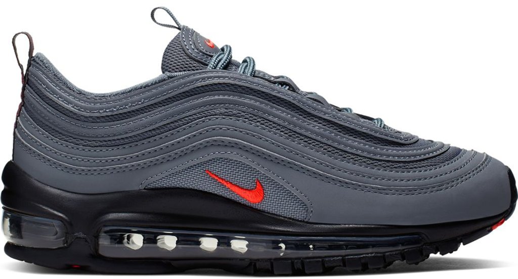 Nike Air Max 97 Dark Grey Black Crimson (GS) Dark Grey/Black-Bright Crimson (CQ0359-001)