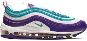 Nike  Air Max 97 Easter 2020 (W) Summit White/Voltage Purple-Active Fuchsia-Bright Spruce (CI7388-101)