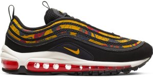 Nike Air Max 97 Floral Black (W) Black/University Gold-Sail-Bright Crimson (BV0129-001)