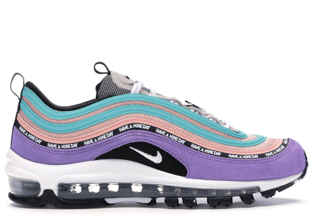Nike Air Max 97 Have a Day (GS) Space Purple/White-Black-Bleached Coral (923288-500)