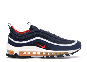 Nike Air Max 97 Midnight Navy Habanero Red (GS) Midnight Navy/Black-White-Habanero Red (921522-402)