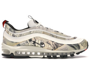 Nike Air Max 97 Newspaper Sail/Black-Team Orange-White (921826-108)