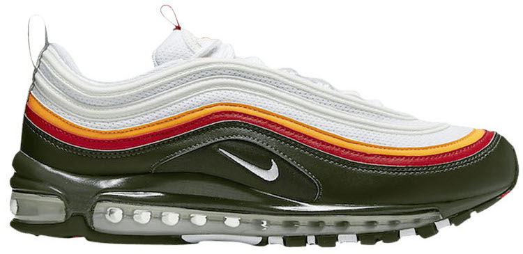 Nike Air Max 97 Ratatouille White/Dynamic Yellow-Evergreen (CK0224-100)