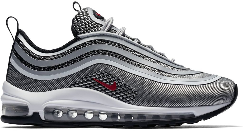 Nike Air Max 97 Ultra 17 Silver Bullet (GS) Metallic Silver/Varsity Red-Black-White (917998-002)