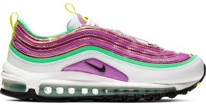 Nike Air Max 97 White Electro Green Fuchsia Glow (W) White/Lemon Venom-Electro Green-Fuchsia Glow (CW5591-100)