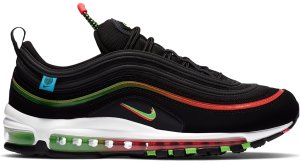 Nike Air Max 97 Worldwide Black Black/Flash Crimson-White-Green Strike (CZ5607-001)