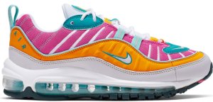 Nike Air Max 98 Easter (2019) (W) Spirit Teal/Vast Grey-Tropical Twist-Laser Fuchsia-White-University Gold (CI9897-301)