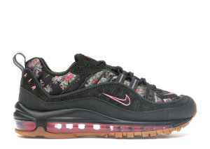 Nike Air Max 98 Floral Sequoia (W) Sequoia/Metallic Black-Sunset Pulse-Gum Light Brown (AQ6468-300)
