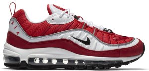 Nike  Air Max 98 Gym Red (W) White/Black-Gym Red-Reflect Silver (AH6799-101)