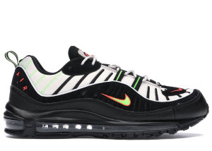 Nike Air Max 98 Highlighter Platinum Tint/Electric Green-Bright Crimson-Black (640744-015)