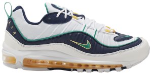 Nike  Air Max 98 Mighty Ducks White/Midnight Navy-Topaz Gold-Neptune Green (CI3693-100)