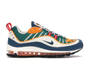 Nike Air Max 98 Multi-Color (W) University Red/Blue Force-Orange Peel (AH6799-601)