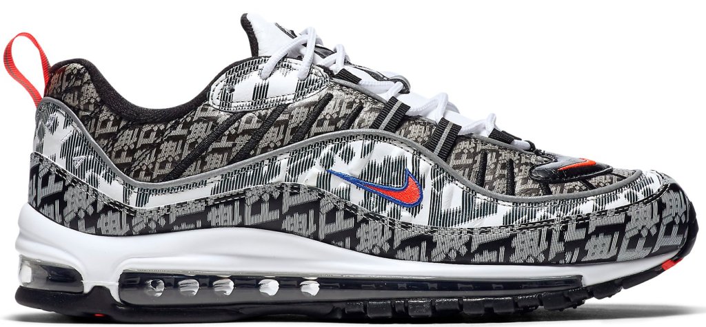 Nike Air Max 98 Shanghai Marathon (2018) Black/White-Metallic Silver (BV6955-106)