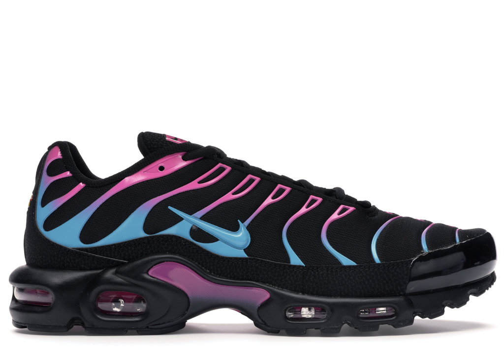 Nike Air Max Plus Miami Vice Black/Blue Fury-Laser Fuchsia-White (CI2368-001)