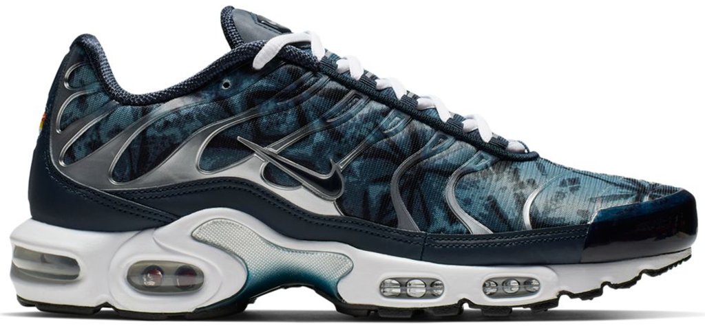 Nike Air Max Plus Palm Trees Blue Blue Shadow/Obsidian-Medium Denim-White-Black (CI2301-400)