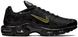 Nike Air Max Plus Removable Swoosh Black Black/Metallic Gold (CJ9696-001)