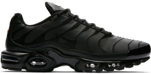 Nike  Air Max Plus Triple Black Leather Black/Black-Black (AJ2029-001)