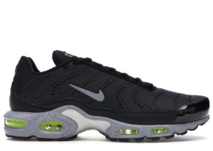 Nike  Air Max Plus Tuned to Black Black/Matte Silver-Volt-Wolf Grey (815994-003)