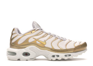 Nike Air Max Plus Vast Grey Metallic Gold (W) Vast Grey/Metallic Gold-White (605112-054)
