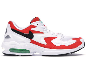 Nike  Air Max2 Light Habanero Red White/Black-Habanero Red-Cool Grey-Electro Green-Hyper Jade (AO1741-101)