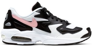 Nike Air Max2 Light White Bleached Coral Black (W) White/Bleached Coral-Black-Sail-Alligator (AO3195-101)